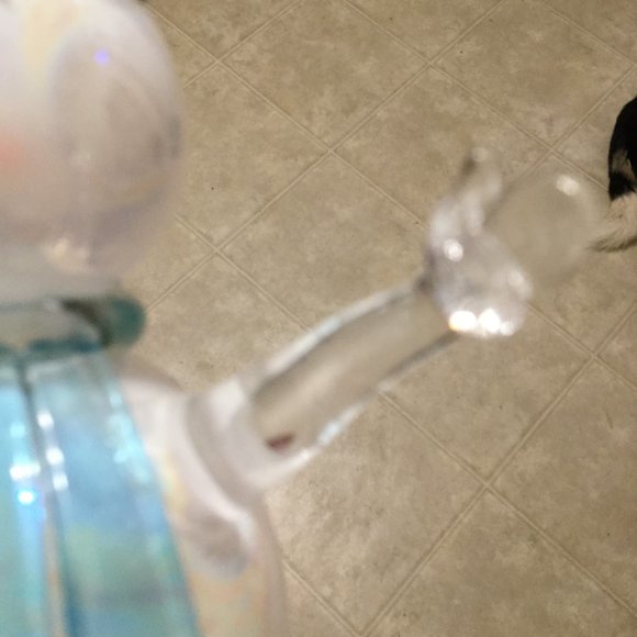 Vintage style glass snowman tree topper - Picture 4 of 8